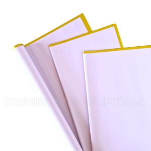 Papel Coreano Lila con orilla dorada