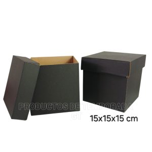 Caja Cubo Pequeña Negra (N1515)