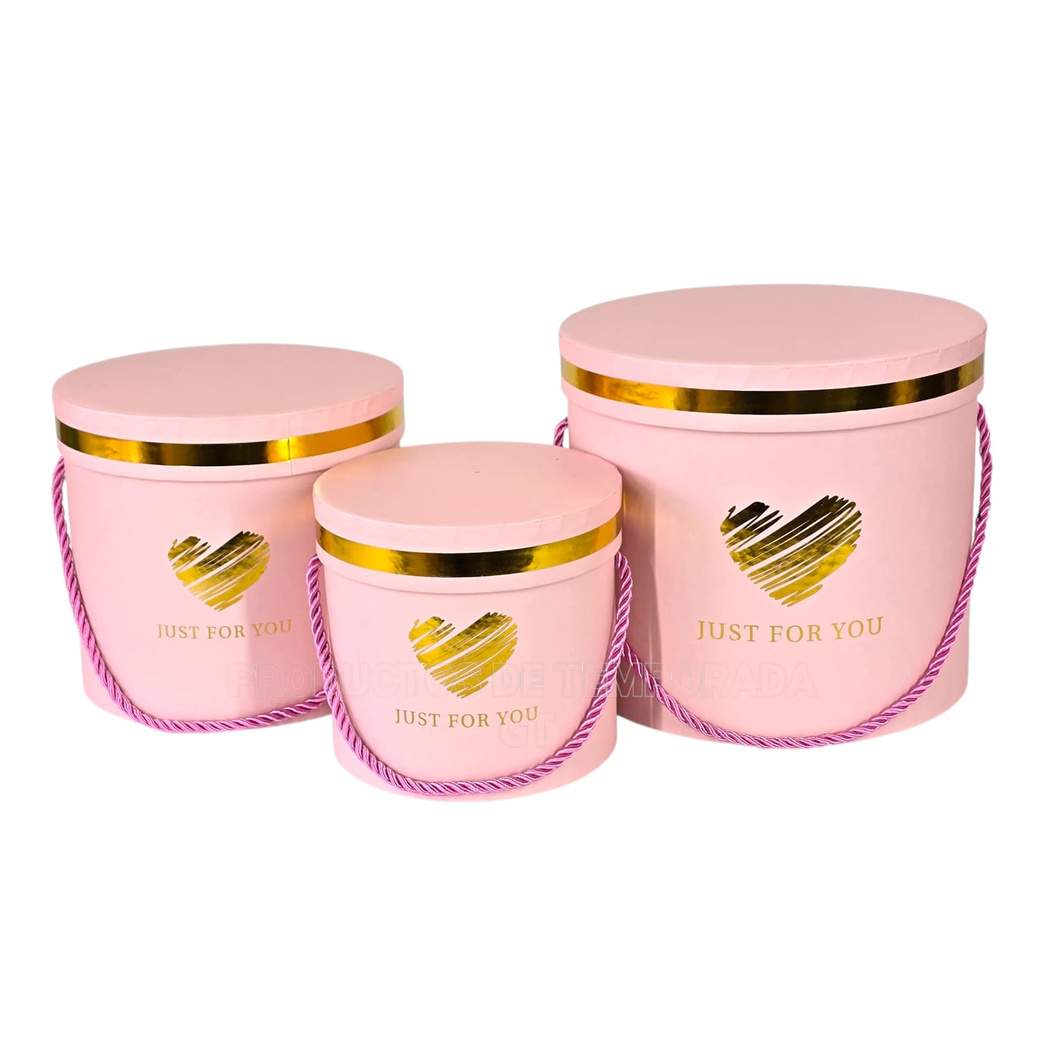 Caja - Trio Cilindro Pequeño 518 Rosado