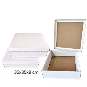 Caja Plana Grande Blanca