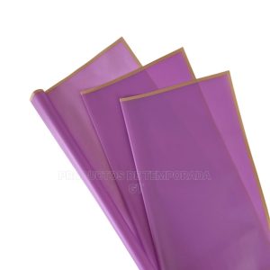 Papel Coreano Lila Orilla Bronce 01_17
