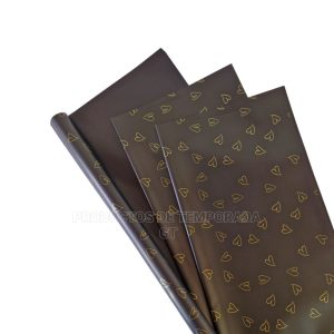 Papel Coreano Negro Corazon Dorado 04_4
