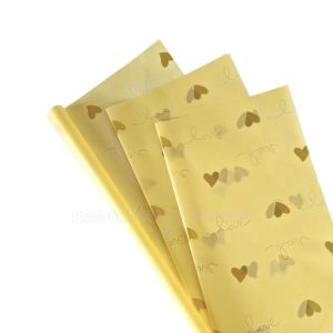 Papel Coreano Amarillo Corazon Love 05_5