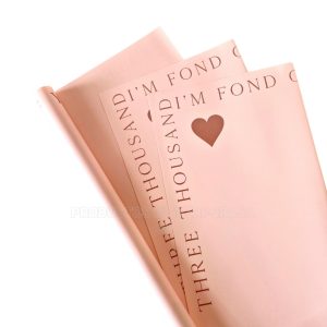 Papel Coreano Rosa Mate con Frase 08_2