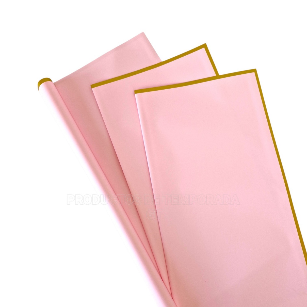 Papel Coreano Rosa Orilla Dorada 11_2