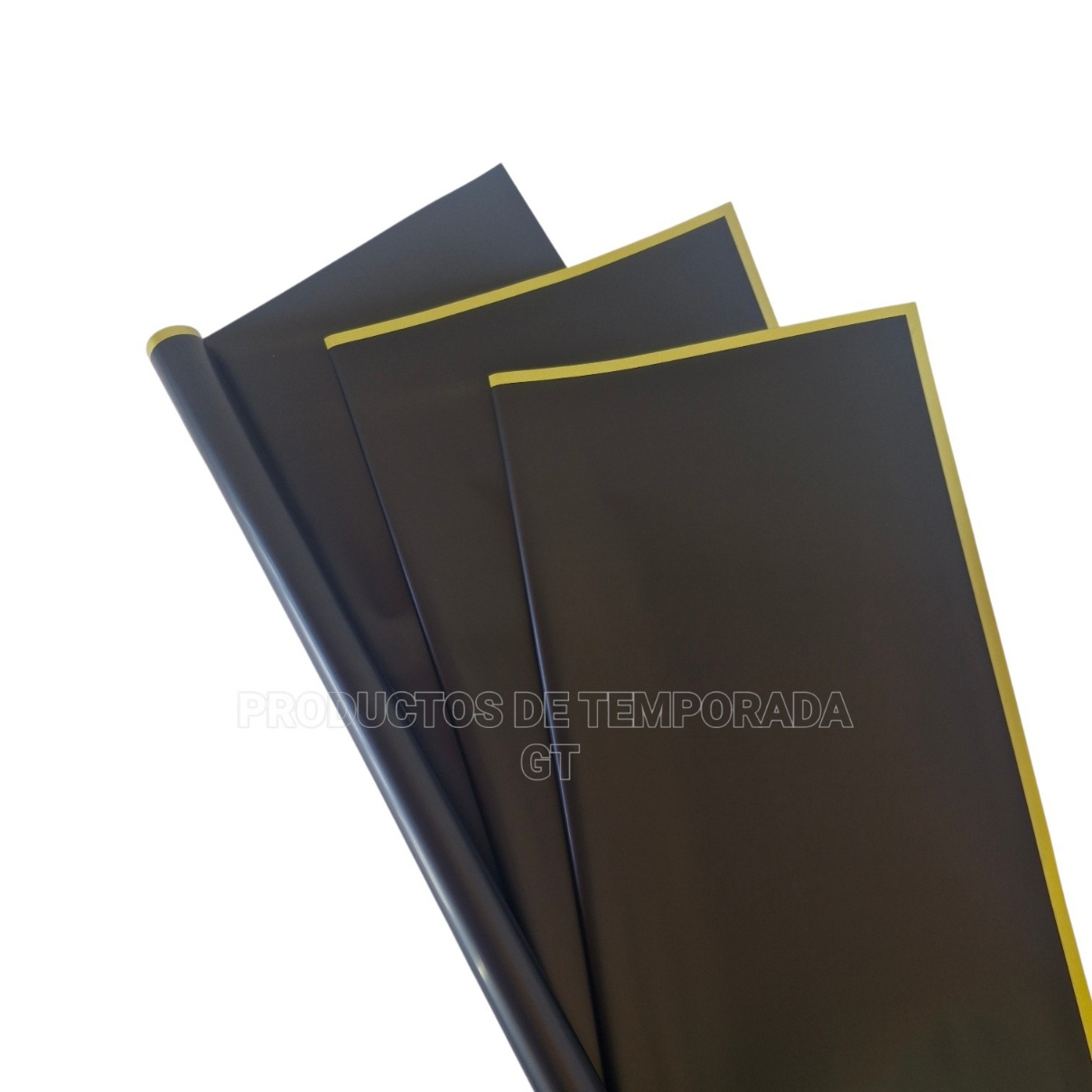 Papel Coreano Negro Orilla Dorada 11_11