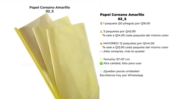 02_5 Papel Coreano Amarillo 02_5