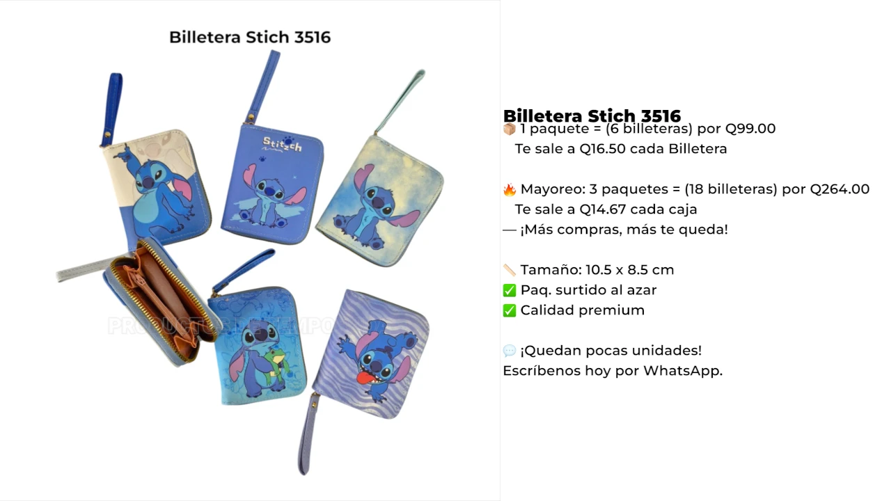 Billetera Stich 3516