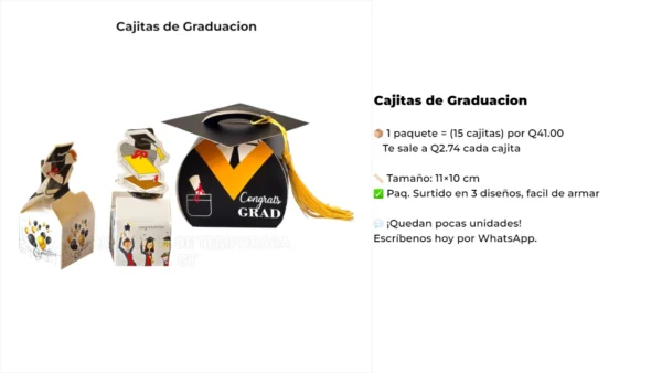 Cajitas de Graduacion