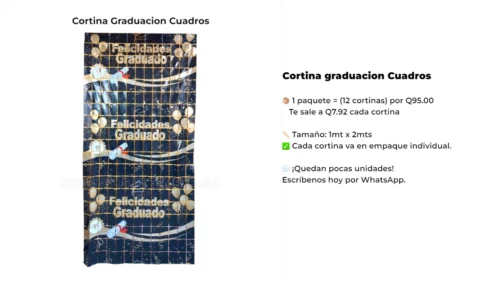 Cortina graduacion Cuadros