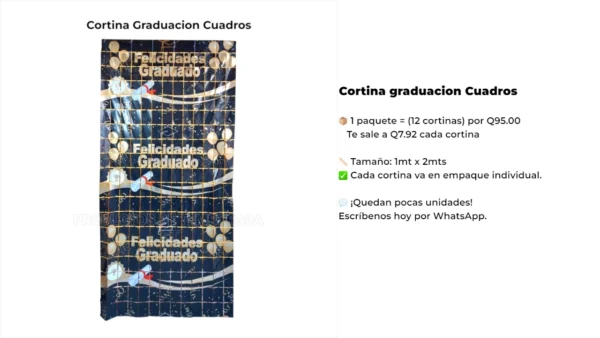 Cortina graduacion Cuadros