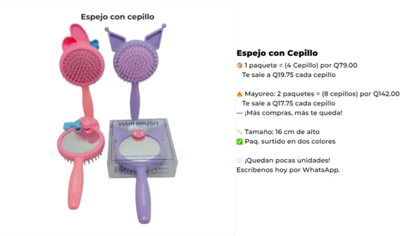 Espejo con Cepillo
