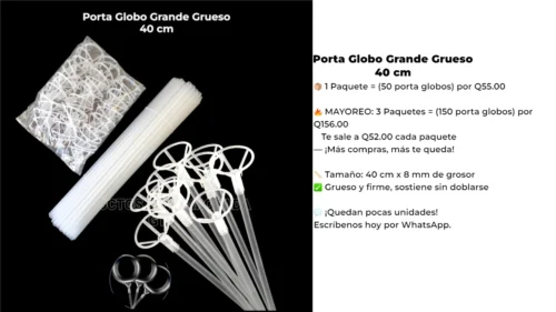 Porta Globo Grande Grueso 40 cm