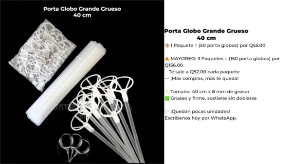 Porta Globo Grande Grueso 40 cm