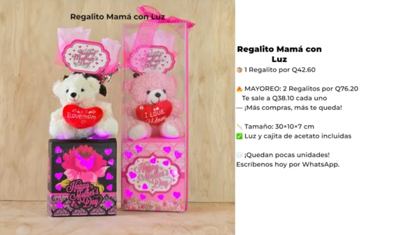 Regalito Mamá con Luz