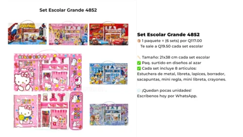 Set Escolar Grande 4852