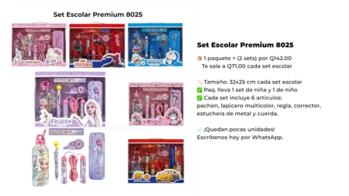 Set Escolar Premium 8025