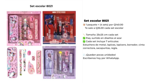 Set escolar 8021