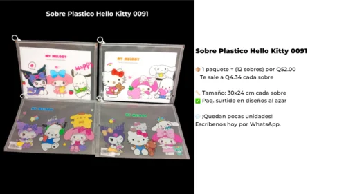 Sobre Plastico Hello Kitty 0091