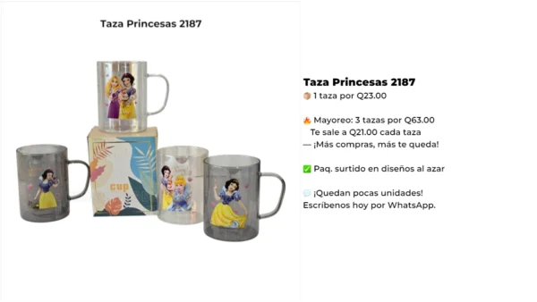 Taza Princesas 2187