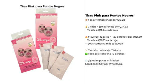 Tiras Pink para puntos negros