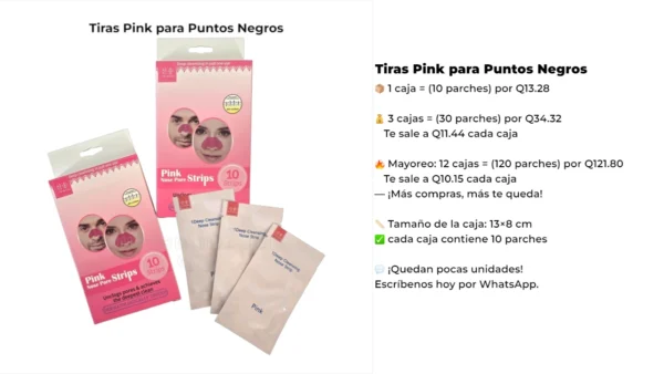 Tiras Pink para puntos negros