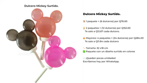 Dulcero Mickey Surtido.