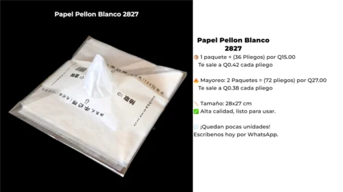 Papel Pellon Blanco 2827