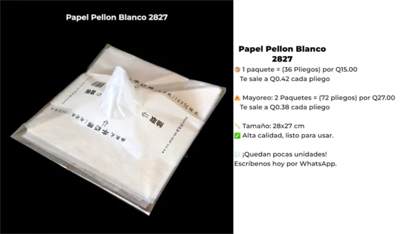 Papel Pellon Blanco 2827 Papel Pellon Blanco 2827