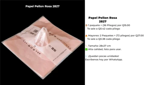 Papel Pellon Rosa 2827