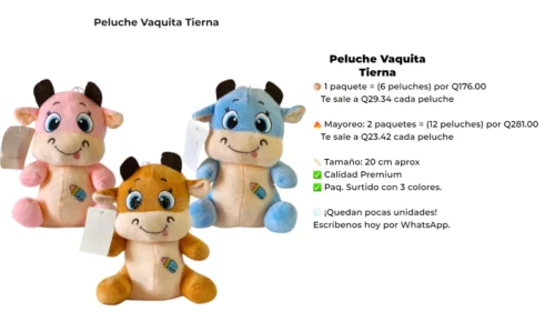 Peluche Vaquita Tierna
